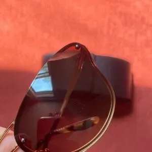 Y2K Prada gold brown butterfly Sunglasses 5AK6S1  with case PRADA Butterfly Gold Sunglasses for Women for sale | eBay main image 4